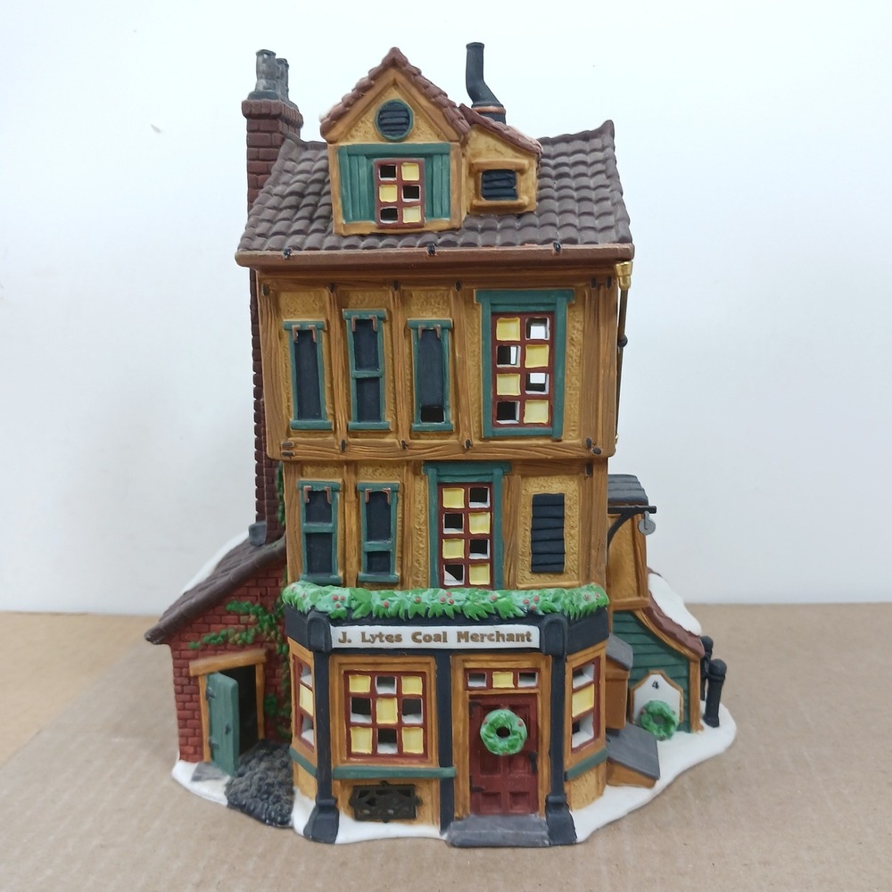 Dept 56 Dickens Village J Lytes Coal Merchant 58323 Porcelain Christmas House
